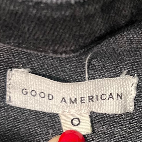 Good American FIT FOR SUCCESS BOOTCUT BLACK JUMPSUIT Women’s size  0 - Picture 7 of 11